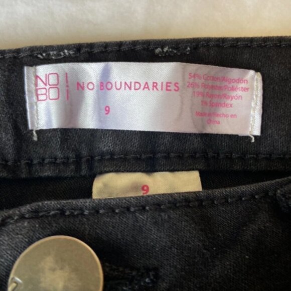 🦄 No Boundaries Black Skinny Jeans Size 9 - Picture 5 of 10